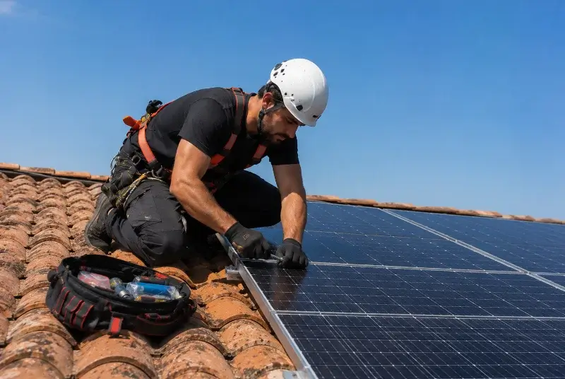 Maintenance et monitoring de panneaux solaires au Quesnoy